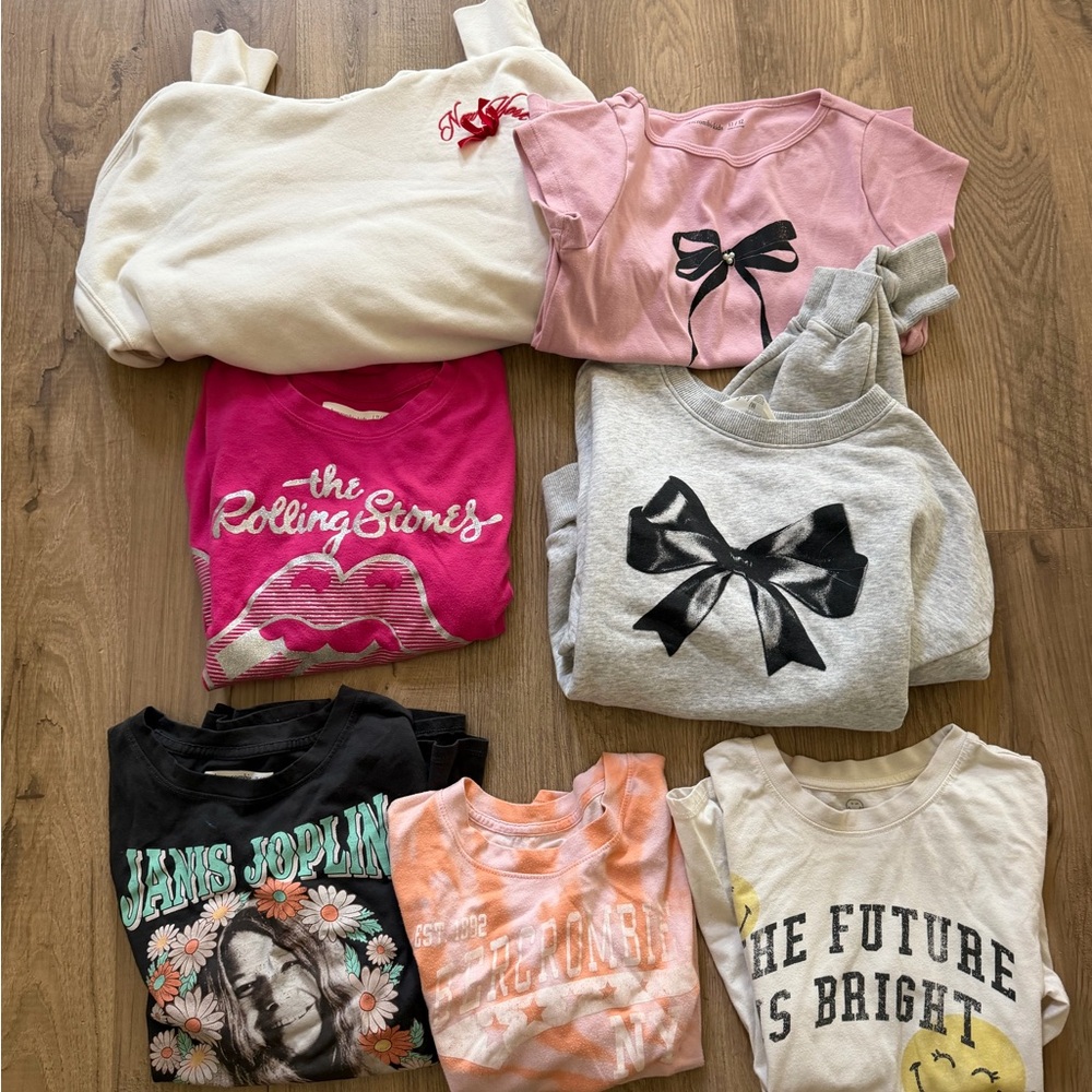 Assorted Graphic Sweatshirts and Tees bundle